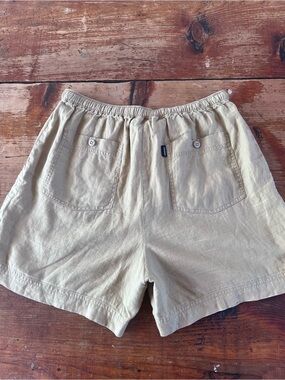LRL Tan Linen Shorts